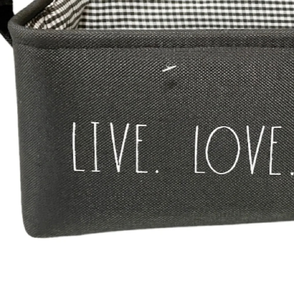 NEW Rae Dunn LIVE. LOVE. BARK. 🐾Collapsible Basket w/Handles